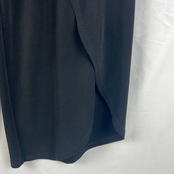 1. State Beachy Split Front Hem Drawstring Pull On Black Pants Womens Size S - Picture 4 of 13